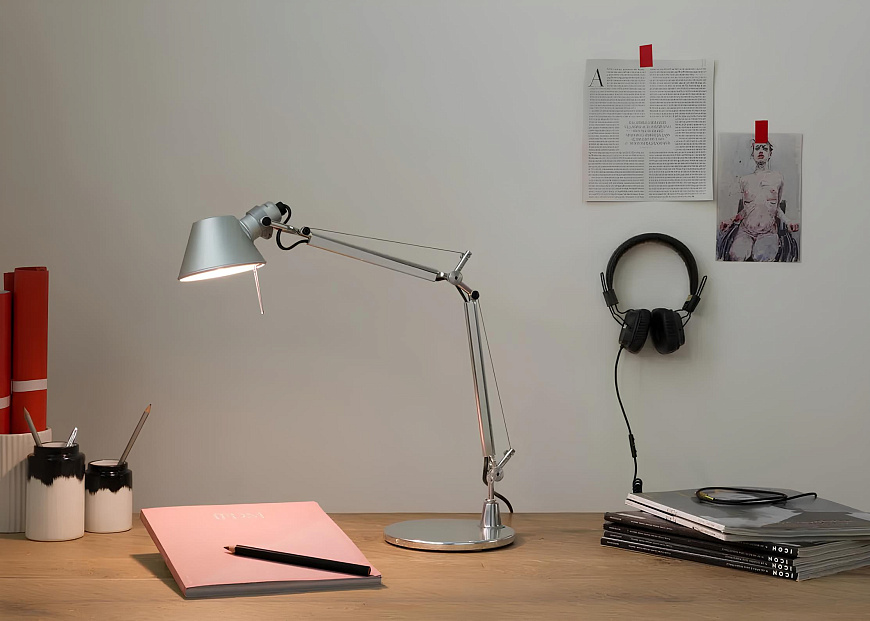 Настольная лампа Tolomeo Micro Table Aluminium A011800, Artemide