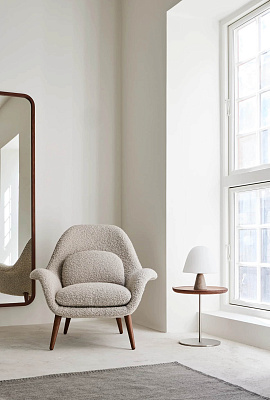 Кресло Swoon Lounge Armchair Wood base 