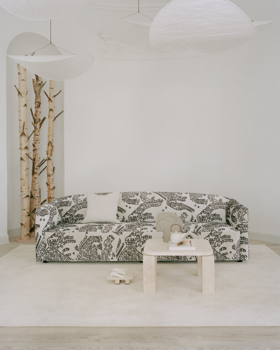 Диван Shore Sofa 3 Seater Extended Base, New Works