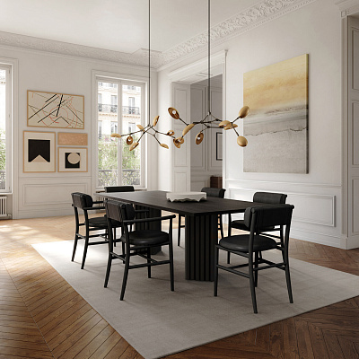 Обеденный стул Nama Dining Chair — Nubuck 