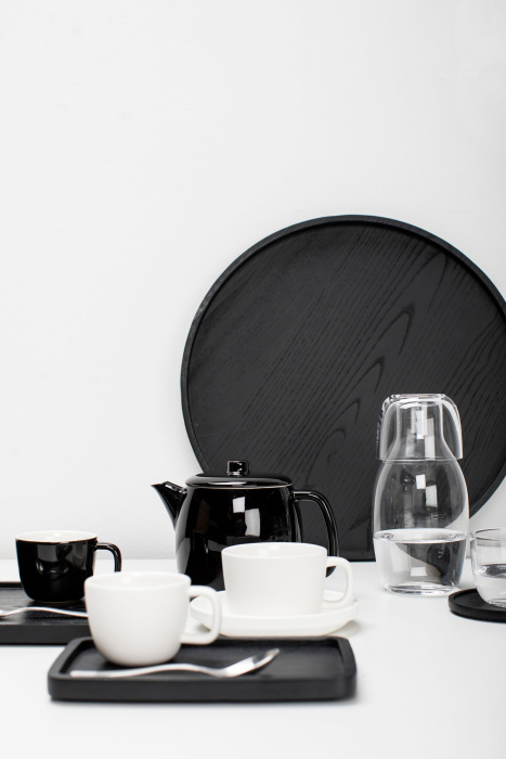 Набор их 4-х чашек для эспрессо Espresso Cup Black Glazed Passe-Partout by Vincent Van Duysen, Serax