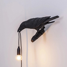 Настенный светильник Bird Looking Left Black, Seletti