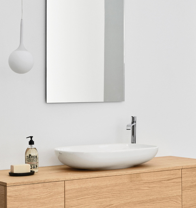 Накладная раковина без перелива Milk Light Washbasin, NIC Design