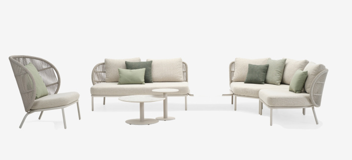 Уличный журнальный столик Kodo Round Coffee Table, Vincent Sheppard