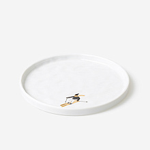 Тарелка Snowy Day small plate — Skiing, Räder