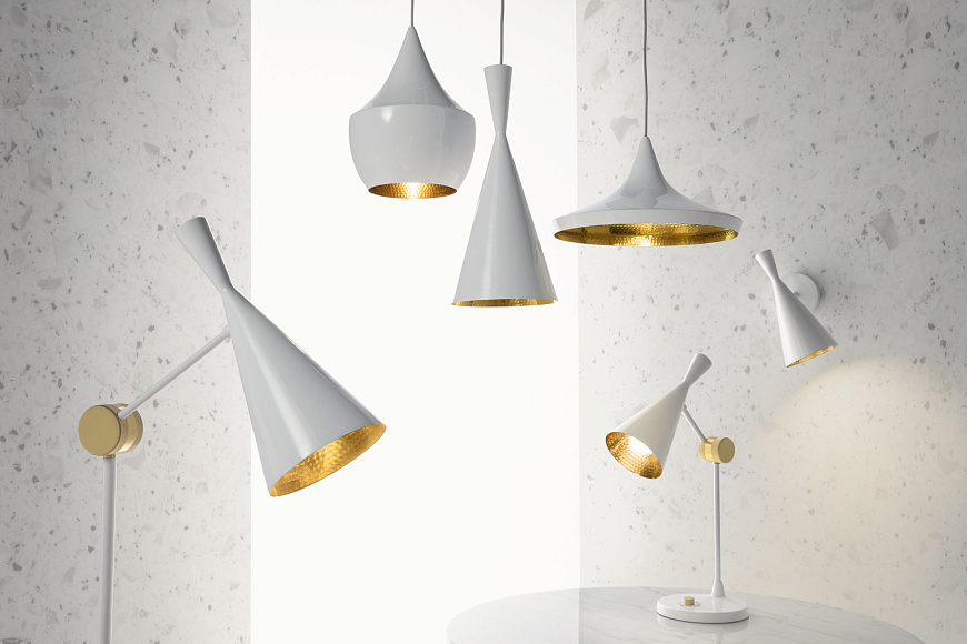 Подвесной светильник Beat Tall White LED, Tom Dixon