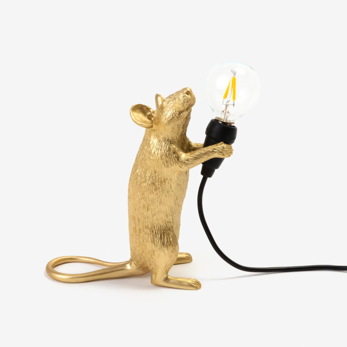 Настольный светильник Mouse Lamp Step Gold, Seletti