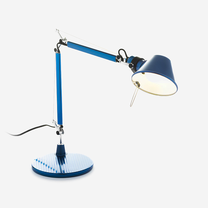 Настольная лампа Tolomeo Micro Table Anodized blue A011850, Artemide