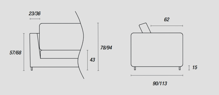 Диван On Line Plain, Ditre Italia