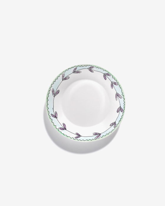 Набор из 2-х глубоких тарелок Deep Plate M Blossom Midnight Flowers by Marni, Serax