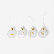 Набор из 4-х ёлочных игрушек Frozen medallion — Set of 4, Räder