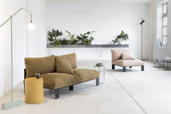 Уличная двухместная скамья с подушками Bench Two Seater Incl Cushion Outdoor, Serax