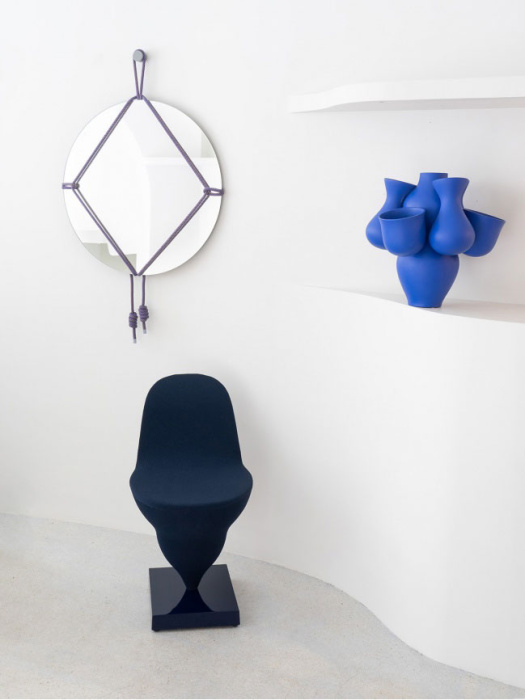 Круглое зеркало Shibari Round, Moustache