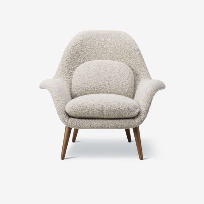 Кресло Swoon Lounge Armchair Wood base, Fredericia