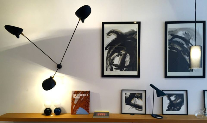 Бра Three-Arm Fixed Spider Wall Lamp, Serge Mouille