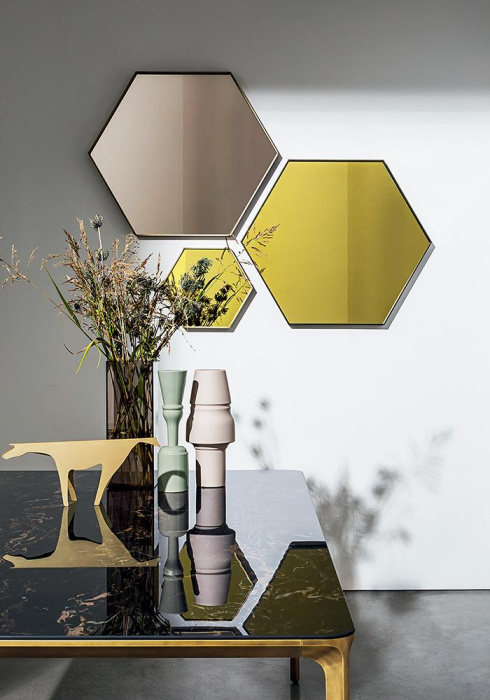 Настенное зеркало Visual hexagonal, Sovet Italia