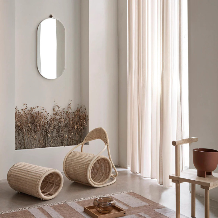 Настенное зеркало Dowel Mirror, Kristina Dam Studio