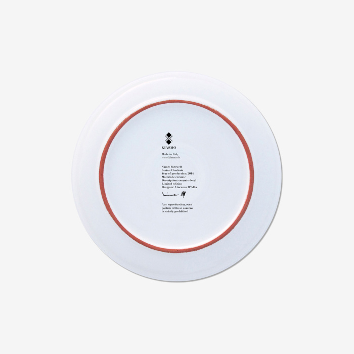 Декоративная тарелка Farewell | Overlook, Kiasmo