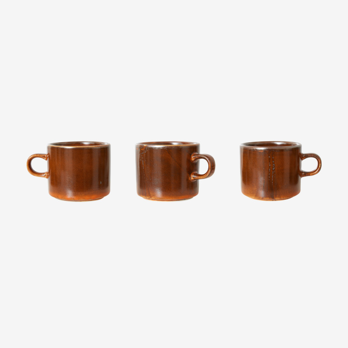 Чайная пара Chef ceramics: cup and saucer – Burned orange, HKliving