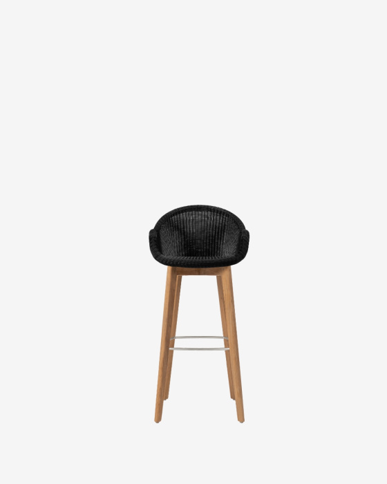 Уличный барный стул Edgard Bar Stool Teak Base, Vincent Sheppard