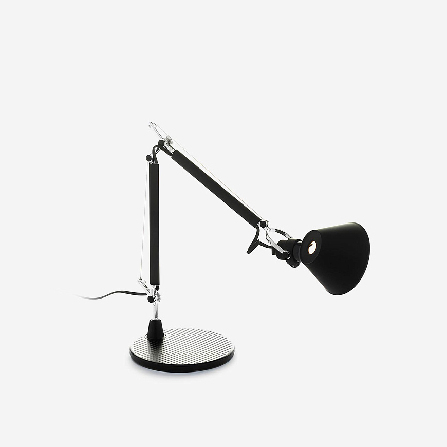 Настольная лампа Tolomeo Micro Table Black A011830, Artemide