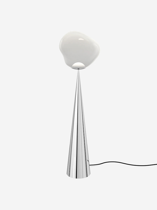Торшер Melt Cone Fat Opal/Silver LED, Tom Dixon