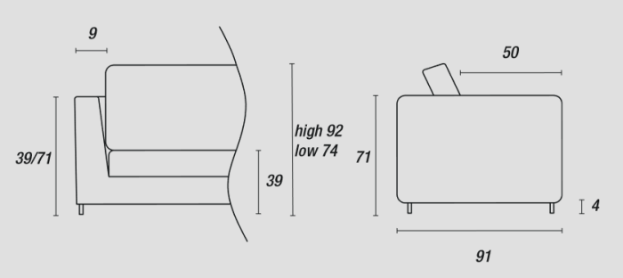 Кресло Bend, Ditre Italia
