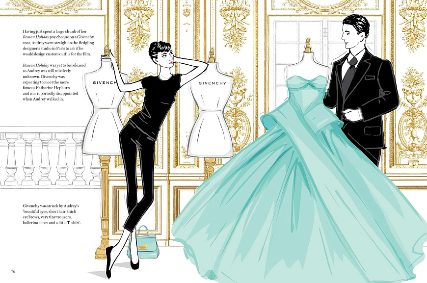 Книга Audrey Hepburn: The Illustrated World of a Style Icon, 