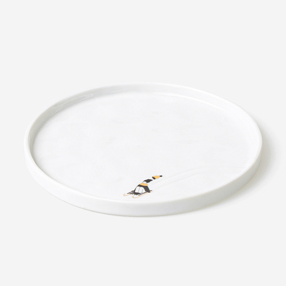 Тарелка Snowy Day small plate — Golden skates, Räder