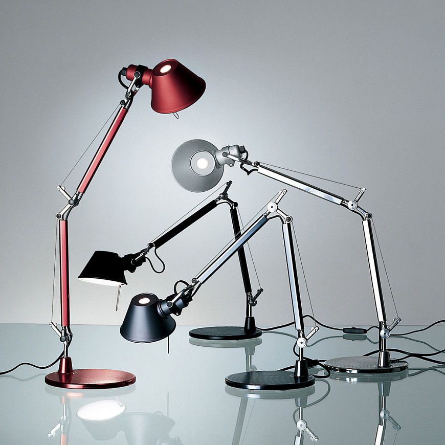 Настольная лампа Tolomeo Micro Table Aluminium A011800, Artemide