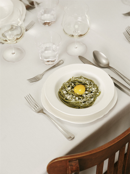 Набор из 4-х тарелок Dinner Plate White Silhouette, Serax