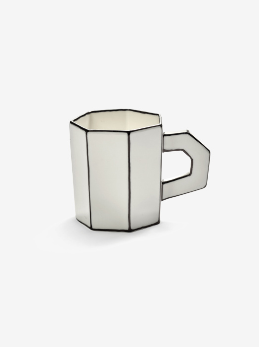 Чайная чашка Tea cup white-black Carte Blanche, Serax