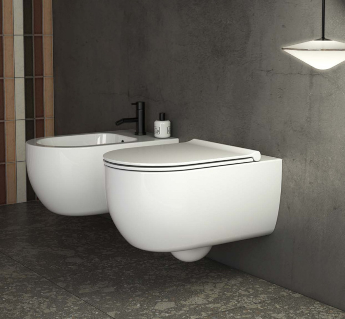 Подвесной унитаз Mode безободковый с сиденьем soft-close, Ceramica Globo