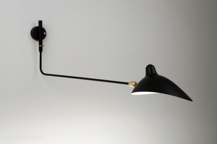 Бра One-Arm Rotating Wall Sconce, Serge Mouille