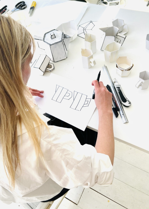 Чайная чашка Tea cup white-black Carte Blanche, Serax