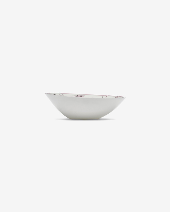 Набор из 2-х глубоких чаш Low Bowl L Dark Viola Midnight Flowers by Marni, Serax