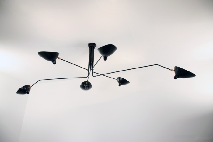 Подвесной светильник Six-Arm Ceiling Lamp, Serge Mouille