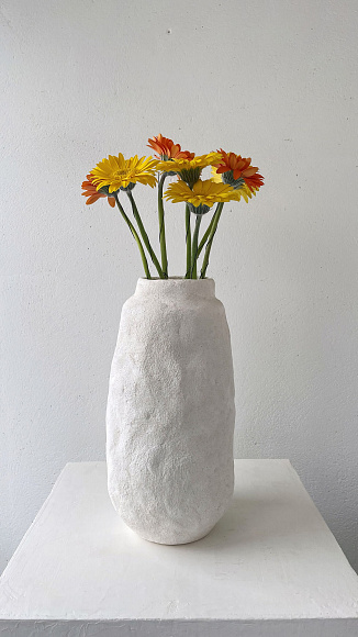 Бетонная ваза для цветов и сухоцветов, Marina Zaitseva