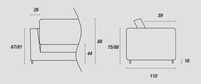 Диван Lennox, Ditre Italia