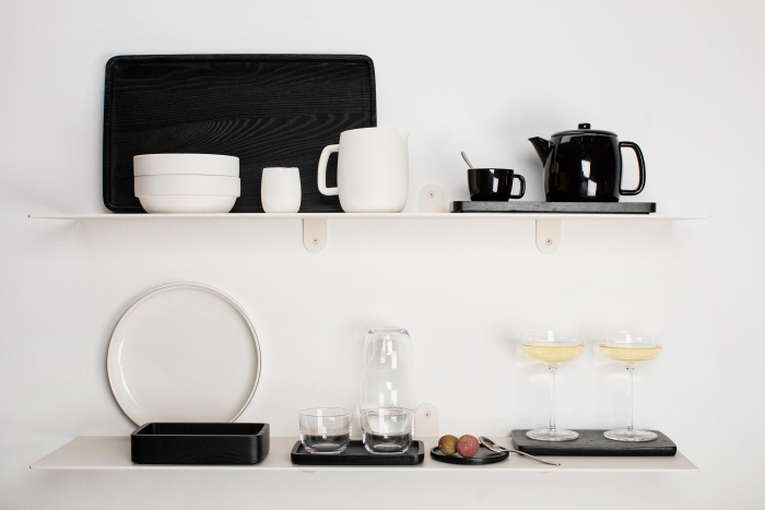 Набор их 4-х чашек для эспрессо Espresso Cup Black Glazed Passe-Partout by Vincent Van Duysen, Serax