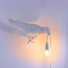 Настенный светильник Bird Looking Right White Outdoor, Seletti