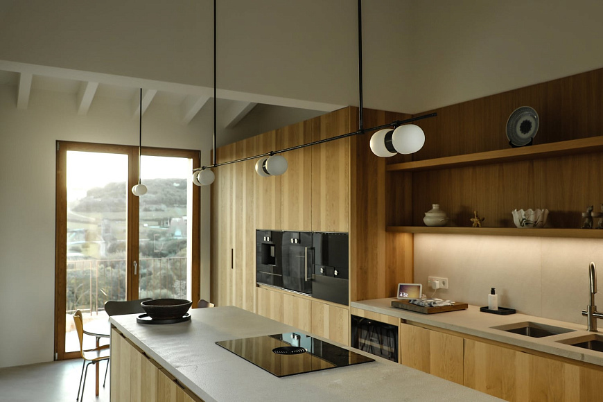 Подвесная люстра Nuvol Chandelier Hilo, horizontal, Contain