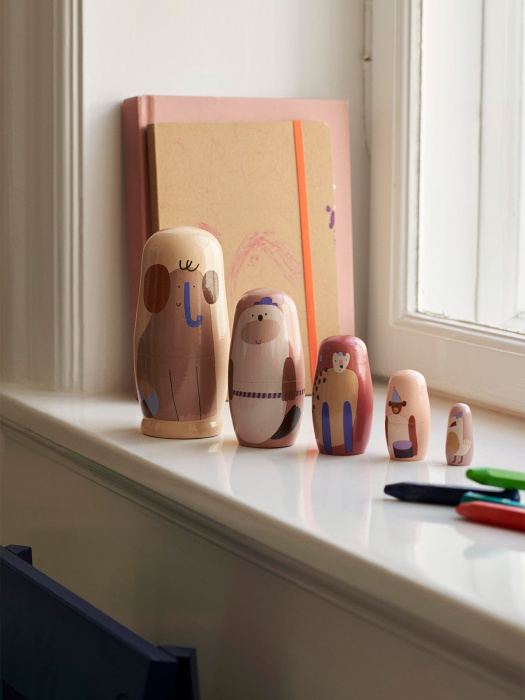 Детская игрушка (матрёшка) Critter Nesting Dolls, Ferm Living