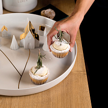 Поднос декоративный Porcelain Stories Christmas – Village tray, Räder