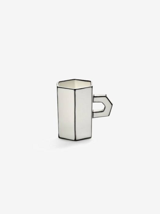 Чашка для эспрессо Double espresso cup white-black Carte Blanche, Serax