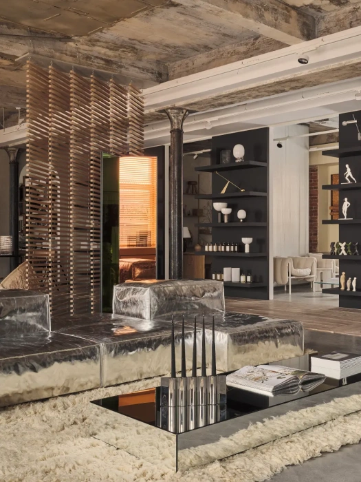 Диван модульный Extrasoft в отделке Specchio, Living Divani