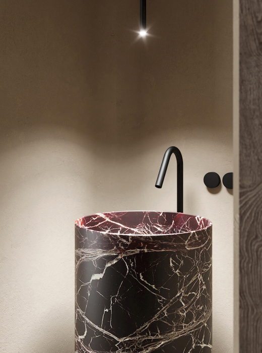 Отдельностоящая раковина со сливом в пол Ovvio Freestanding Marble Washbasin, NIC Design