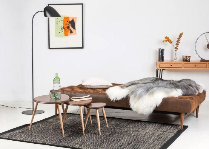 Ковёр ручного плетения Asko Black, Linie Design