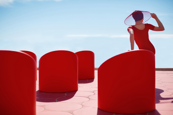 Уличное кресло Lipstick Armchair, Diabla
