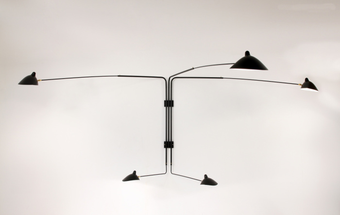Бра Five-Arm Rotating Wall Sconce, Serge Mouille